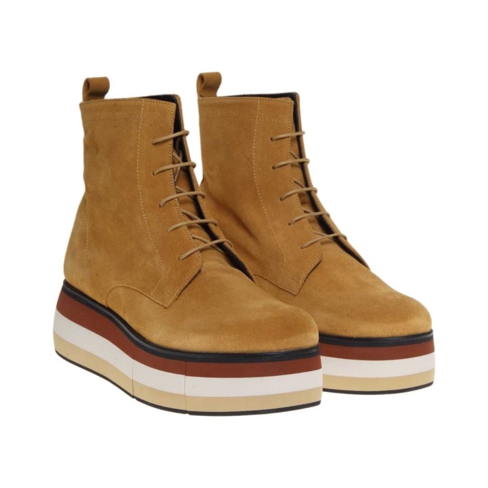 Paloma Barcelo Women Lionetta Colorblock Tan Brown Boot Size 10 Size 41